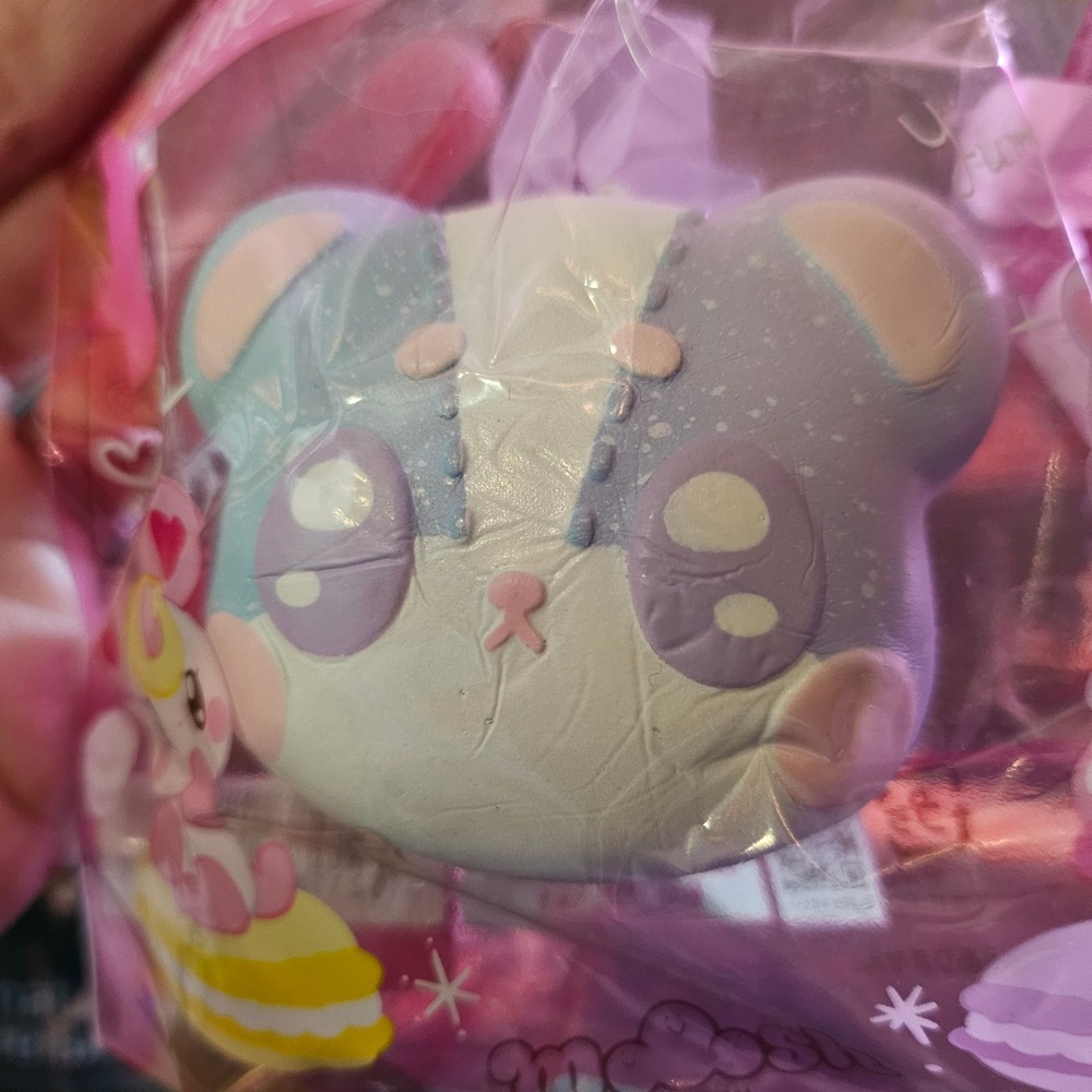 IBLOOM Squishies Cutie Macaron Harajuku Bear Squishy Scented Slow Rising Pastel